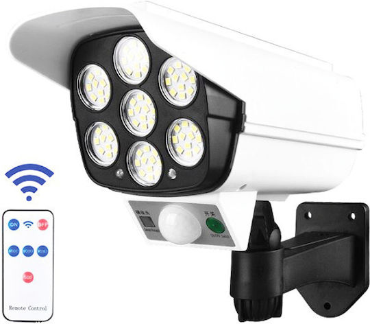 Arrango Camera de supraveghere falsă tip Bullet Camere de supraveghere simulare cu iluminare LED Negru