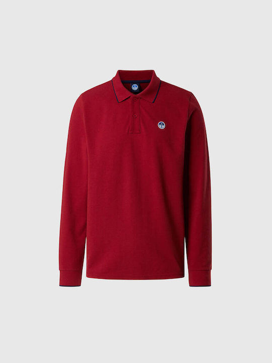 Polo Bluză cu mânecă lungă Red Dahlia