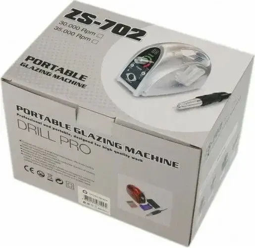 ZS-702 Τροχός Νυχιών Ρεύματος 35W Μαύρος 30000 Στροφών με Πεντάλ