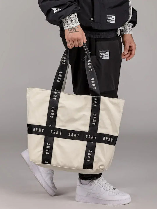Grimey Snow Fox Canvas Tote Bag Gctb138 Off White One Size Grimey Snow Fox Canvas Tote Bag Gctb138 Off White One Size