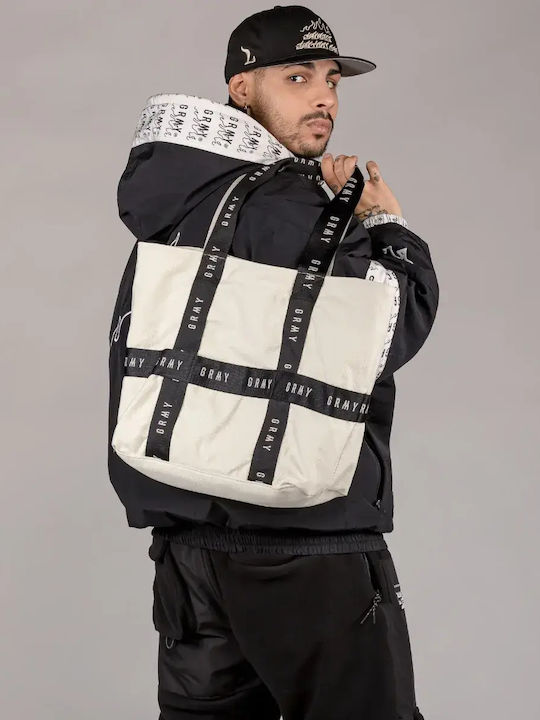 Grimey Snow Fox Canvas Tote Bag Gctb138 Off White One Size