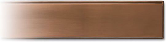 Linear Floor Drain Frame Stainless Steel Side Outlet D40 550mm Matte Bronze Grate Klasik Floor Ch550kn1br Chudej