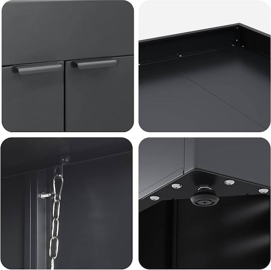 vidaXL Waste bin frame
