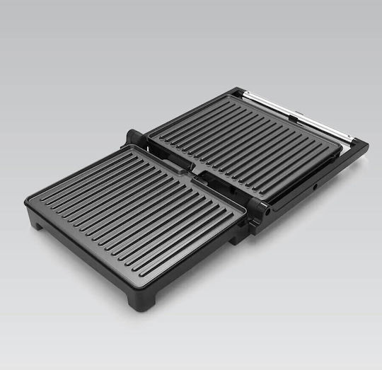 Maestro MR718 Tabletop Electric Grill Grill and Smooth Plate 1500W with Lid 35cmx25cmcm