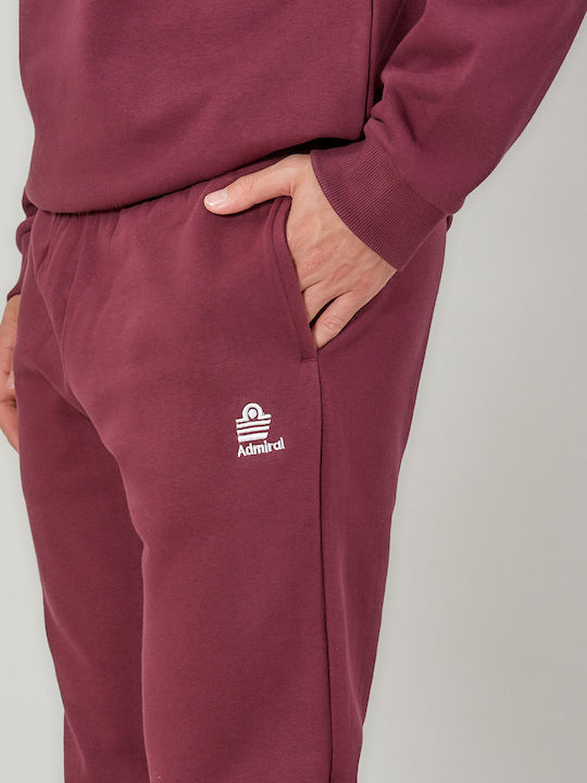 Sweatpants with Elastic Bordeaux