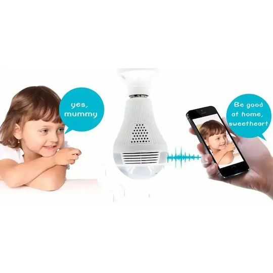 Tele Versteckte Kamera WiFi Lampe 1080p mit Steckplatz für Speicherkarte
