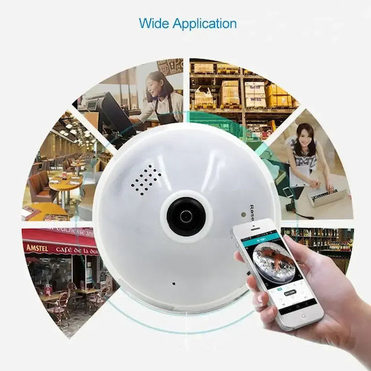 Tele Versteckte Kamera WiFi Lampe 1080p mit Steckplatz für Speicherkarte