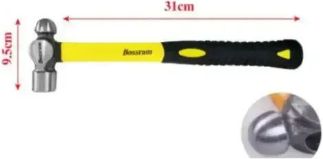 Чук с кръгла глава 450g пластмасова дръжка Bossram 626434
