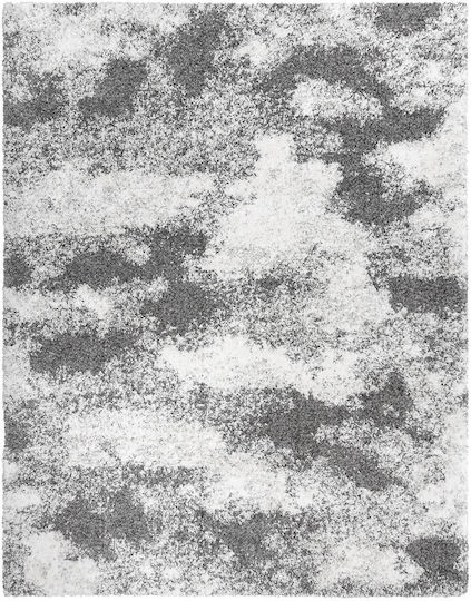 Saray Home Moroccan Thom Abstract Килим Правоъгълена Shaggy Сив