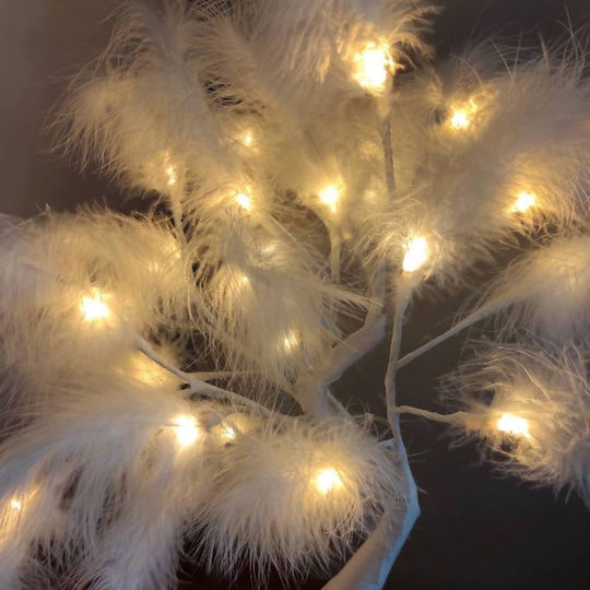 Tabletop Decorative Tree Feathers Led Warm Lighting