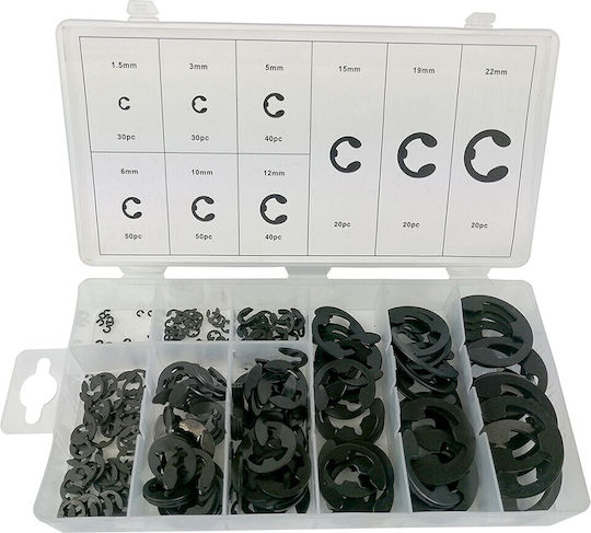 E-clip Rings 300pcs Silver