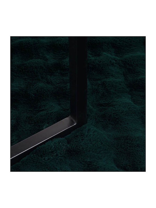 vidaXL Furry Double Bed Blanket 220x240cm Dark Green
