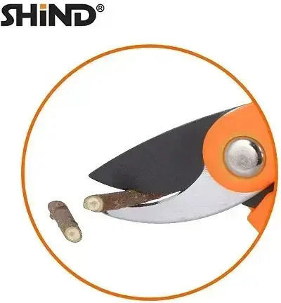 Shind Pruning Shears Length 20cm with Maximum Cutting Diameter 22mm