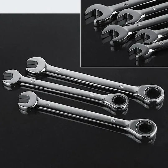 Sabrina Flexible Head German Polygon Ratchet Ring 14mm 1pcs