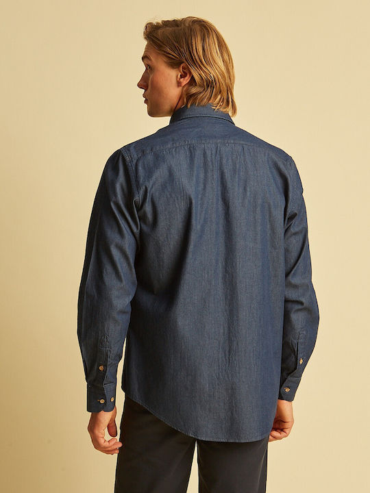 Langärmlig Jeans Hemd Blue