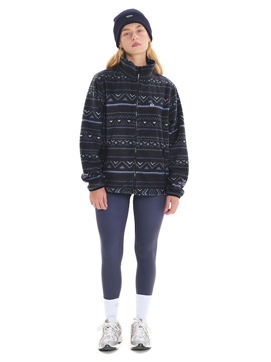 Women's Cardigan with Zipper Black