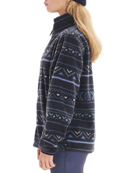 Women's Cardigan with Zipper Black