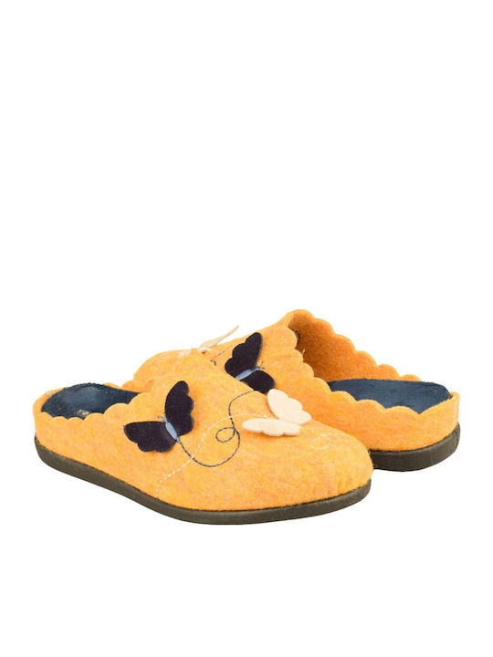 Winter Women's Slippers Yellow
