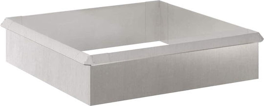 vidaXL Metal Garden Border in Silver Color xcm