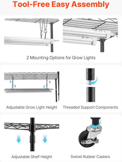 Vevor Grow Light 5000K with LED and Power 192W