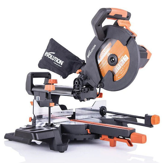 Evolution Kapp- und Gehrungssäge Elektrisch 2000W mit Schnittführung Laser & Scheibendurchmesser 255mm