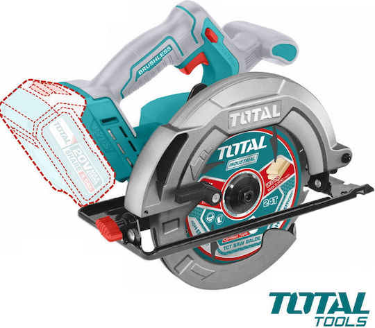 Total Circular Saw 20V Solo with Dust Extraction System