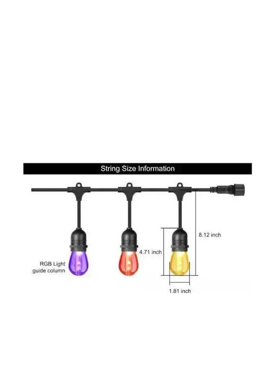 Outdoor Light String 12m