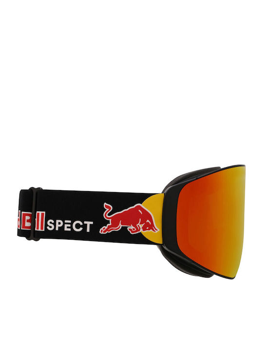 Red Bull Spect Ски & Сноуборд Маска Детска Черен с Леща Димен в Цвят Черен