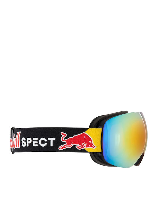 Red Bull Spect Ski & Snowboard Goggles Kids Black with Lens in Black Color