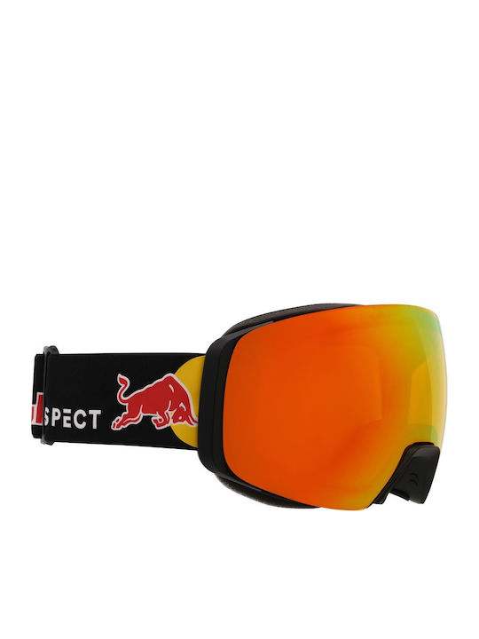 Red Bull Spect Ski & Snowboard Goggles Kids Black with Lens in Black Color