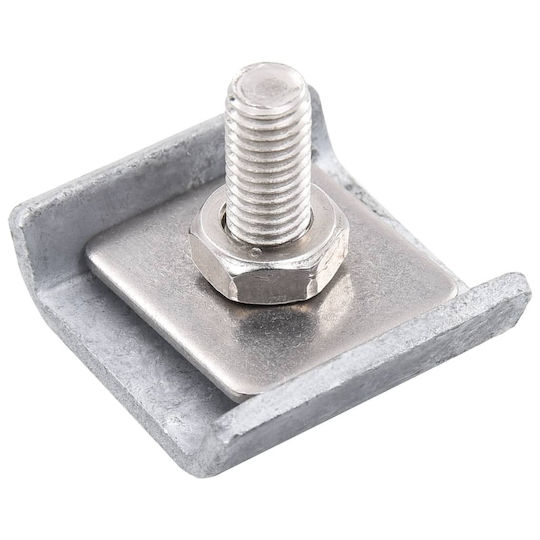 vidaXL Connector for Pergola Set for Fencing Panel 25pcs Galvanized 4x3.5cm 25pcs