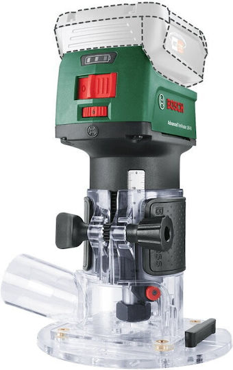 Bosch AdvancedTrimRouter 18V-8 Trimmfräse 18V Bürstenlos Solo mit Geschwindigkeitseinstellung und Staubabsaugsystem