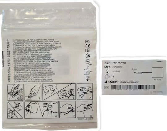 FIAB SpA Sticker Physiotherapy Electrode Tens L4xW4cm