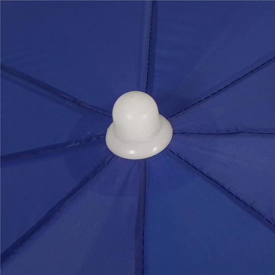 Umbrelă Pliabilă Plajă Diametru 1.8m Albastră