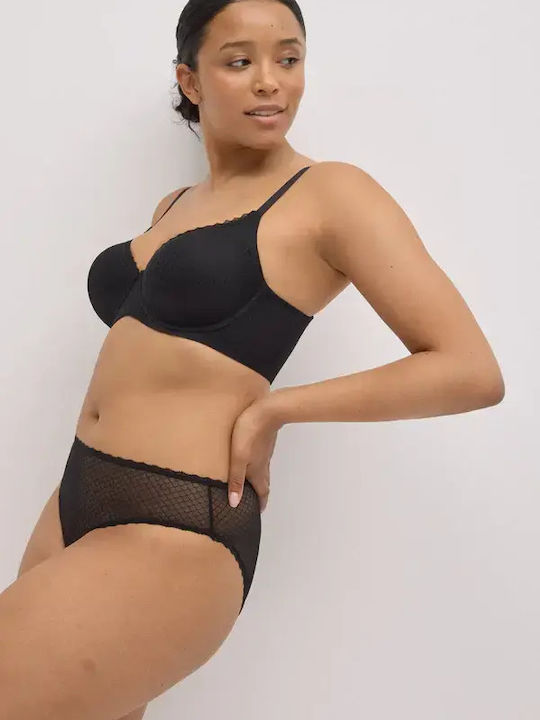 Bra with Light Padding Underwire Black