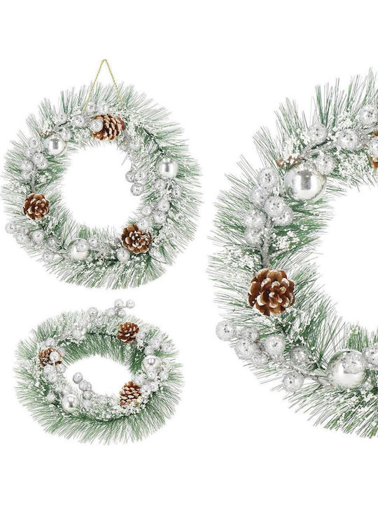 Christmas Lighted Decorative Wreath 24cm