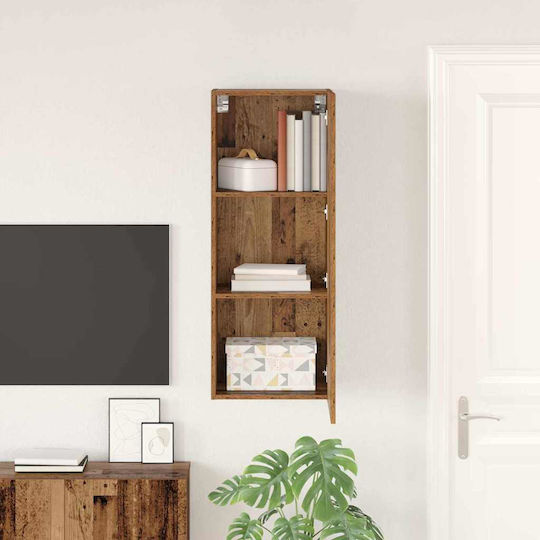 Hängeschrank fürs Wohnzimmer aus Spanplatte Altholz 40,5x30x102 cm
