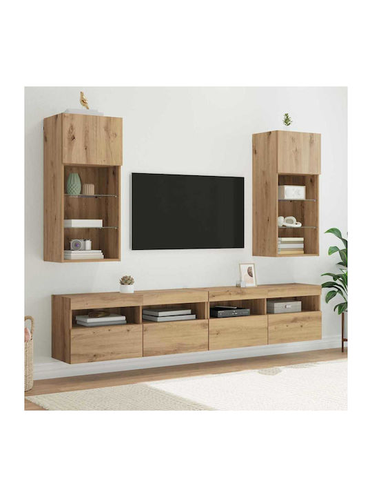 Ντουλάπι Τοίχου με LED Artisan Artisan Oak 40.5x30x90εκ.