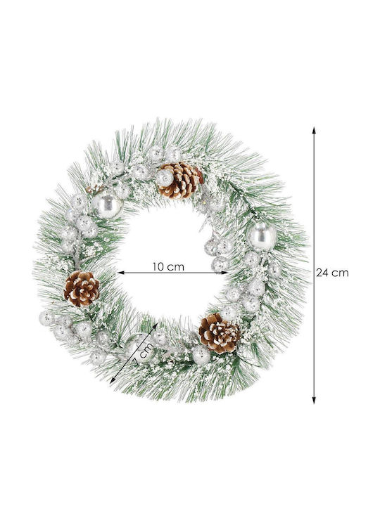 Christmas Lighted Decorative Wreath 24cm