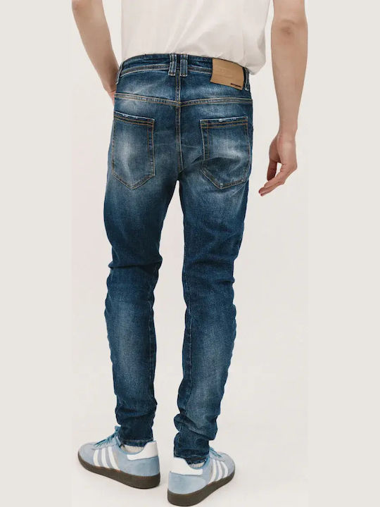 Herren Jeanshose Elastisch Midium Blue