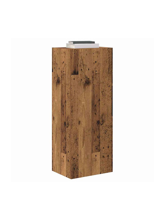 Wall Living Room Cabinet made of Particle Board Old Wood 40.5x30x102cm
