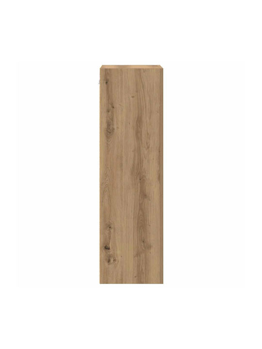 Wall Mounted Living Room Cabinet from Particle Board Artisan Oak 40.5x30x102cm