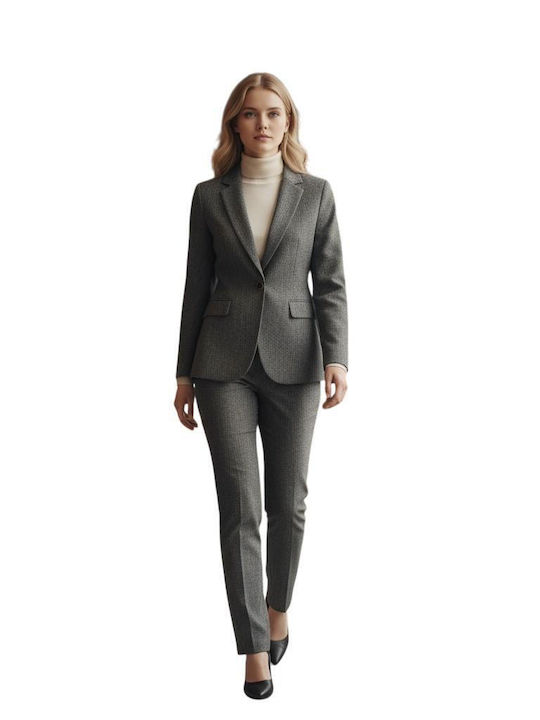 Baziana Damen Blazer Grey