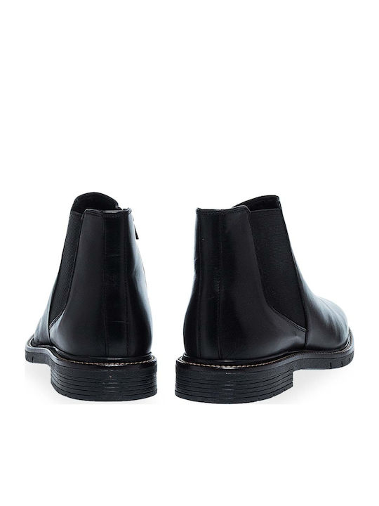 Leather Black Men's Boots