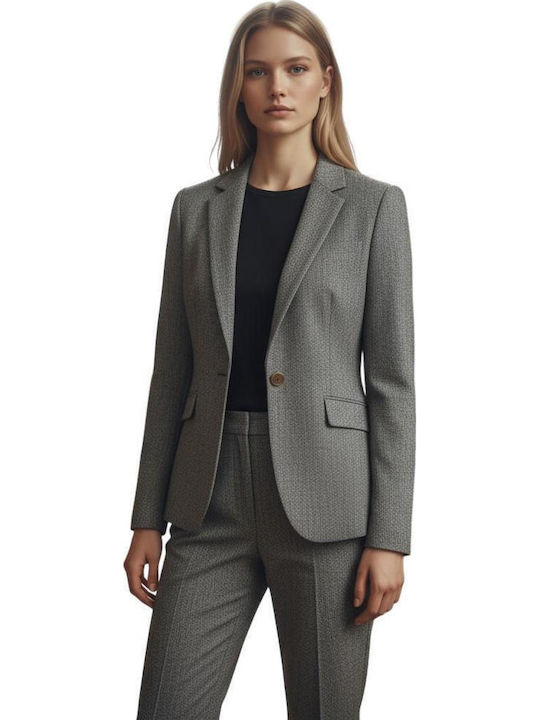 Baziana Damen Blazer Grey