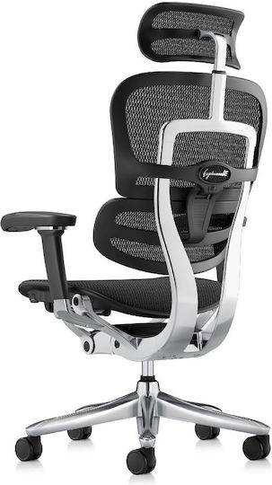 Ergohuman 2 Pieces Office Chair With Adjustable Arms Black