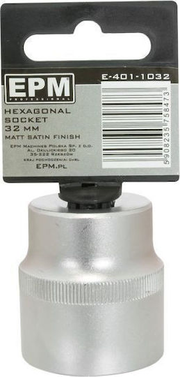 Epm Κοντη Υποδοχη 1/2'|'|'|' 6-γωνη Σατινε 17mm