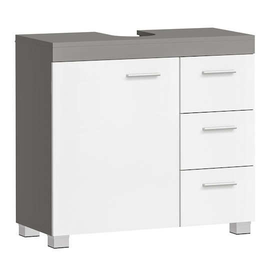 Vasagle Bathroom Cabinet L70xW30xH64cm White