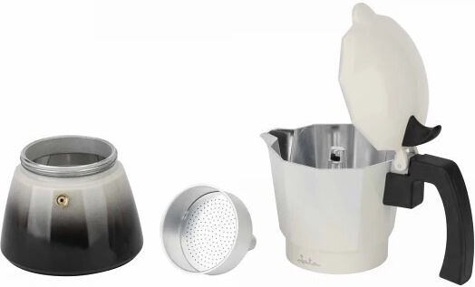Jata Stovetop Espresso Pot for 6 Cups White