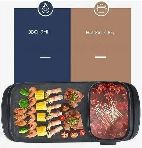 Sokany Teppanyaki Плоча за Печене с Регулируем Термостат 1600W